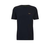 BOSS Mens Tee Stretch-Cotton Regular-fit T-Shirt with Contrast Logo