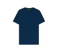 BOSS Mens Tee Stretch-Cotton Regular-fit T-Shirt with Contrast Logo