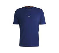 BOSS Mens Tee Stretch-Cotton Regular-fit T-Shirt with Contrast Logo