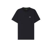 BOSS Mens Tee Stretch-Cotton Regular-fit T-Shirt with Contrast Logo