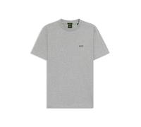 BOSS Mens Tee Stretch-Cotton T-Shirt with Contrast Logo