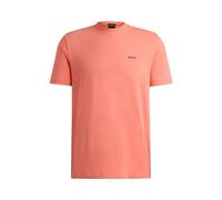 BOSS Mens Tee Stretch-Cotton T-Shirt with Contrast Logo