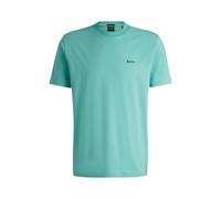 BOSS Mens Tee Stretch-Cotton T-Shirt with Contrast Logo