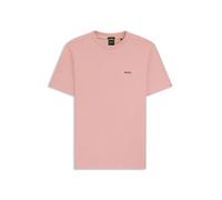 BOSS Mens Tee Stretch-Cotton T-Shirt with Logo Detail