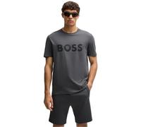 Boss Tape Logo Short Sleeve T-shirt Grey M Men