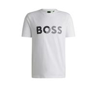 Boss Mens Tee Tape Logo 10269604 01 Regular Fit T-shirt