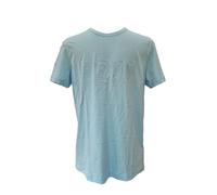 BOSS Men's Teebo Logo Printed Jersey T-Shirt Top (UK, Alpha, L, Regular, Regular, Pastel Blue)