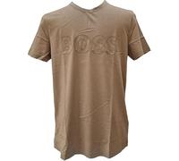 BOSS Men's Teebo Logo Printed Jersey T-Shirt Top (UK, Alpha, XL, Regular, Regular, Pastel Green (Khaki))