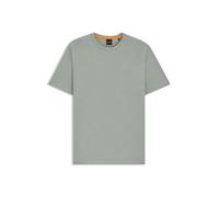 BOSS Mens Tegood Cotton slub T-Shirt with Logo Detail