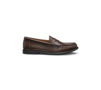 BOSS Mens Tevan Mocc Leather Moccasins with Penny Trim Size 8