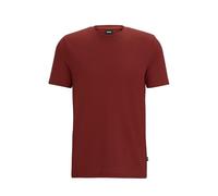 BOSS Mens Tiburt 240 Cotton-Blend T-Shirt with Bubble-Jacquard Structure