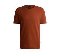 BOSS Mens Tiburt 240 Cotton-Blend T-Shirt with Bubble-Jacquard Structure