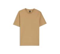 Boss Men's Tiburt Bubble Structure Cotton Short Sleeve T-Shirt Large Beige