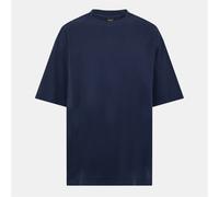 Boss Mens Tie Dye Regular Fit Crew Neck T-Shirt in Dark Blue - Size Medium