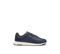 BOSS Mens Titanium Runn Low-top Trainers with Textured Uppers Size