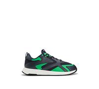 BOSS Mens Titanium Runn Mixed-Material Trainers with Thermo-Bonded Details Size 6 Dark Blue