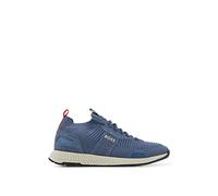 BOSS Mens Titanium Runn Sock Trainers with Repreve® Uppers Size 12 Blue