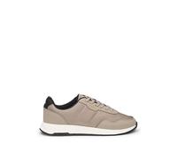 BOSS Mens Titanium Runn TTNM EVO Textured-Sole Trainers in Mixed Materials Size 10 Dark Beige