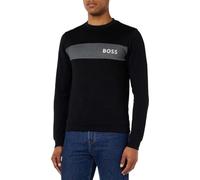 Men's Boss Cotton Blend Crew Neck Sweat - Black - Size: 38/Regular