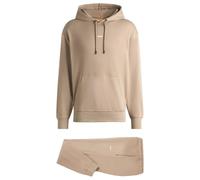 BOSS Mens TracksuitWesmallhood Cotton hoodie with minimalist logo
