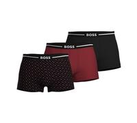 BOSS for man. 50517836 3 Pack of Bold Design Boxers (S), Black, Red, Homewear, Cotton