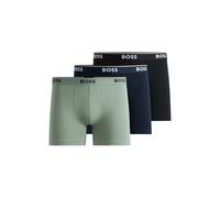 Hugo Boss Men's 3-Pack Power Boxer Trunks, Red/Navy - Grey - Size: 32/30/31