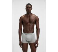 BOSS Mens Trunk 3P Power Three-Pack of Logo-Waistband Trunks in Stretch Cotton