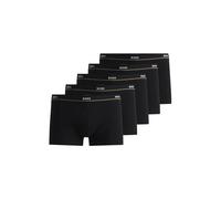 BOSS Mens Trunk 5P Essential Five-Pack of Logo-Waistband Trunks in Stretch Cotton