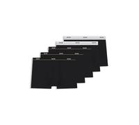 BOSS Stretch Cotton Logo Waistband Trunks, Pack of 5, Black