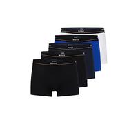 BOSS Men 5pk Ess Trunk Black/White/Blu982 Small