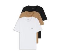 BOSS Mens Tshirt RN 3P Classic Three-Pack of Cotton Underwear T-Shirts with Logos