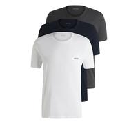 BOSS Mens Tshirt RN 3P Classic Three-Pack of Cotton Underwear T-Shirts with Logos