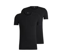Boss 2 Pack Slim T Shirts - Black black X Large