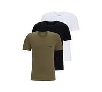 BOSS Mens TShirtRN 3P Classic Three-Pack of Cotton-Jersey Underwear T-Shirts with Logos