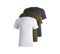 BOSS Bodywear Men's 3 Pack Classic Lounge T-Shirts - Khaki/Grey/White - XL