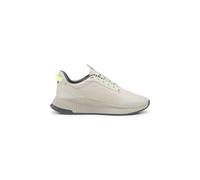 BOSS Mens TTNM EVO Runn Ribbed-Sole Trainers with Thermo-Bonded Uppers Size 12 Light Beige