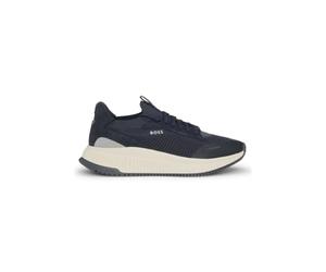 BOSS Mens TTNM EVO Slon TTNM EVO Trainers with Knitted Uppers and Suede Trims Size