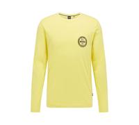 Boss Mens Tyrec Long Sleeve T-Shirt in Yellow Cotton - Size X-Large