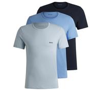 Boss Mens BOSS Bodywear 3 Pack Premium Cotton T-Shirts - Crew Neck L Blue