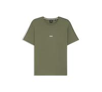 BOSS Mens Unique T-Shirt Stretch-Cotton Pyjama top with Signature-Stripe Tape