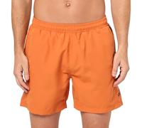 BOSS Men's Vertical Logo Swim Trunk, Papaya Orange, XL