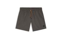 BOSS Mens Vibe Seasonal-Pattern Swim Shorts with Logo Label