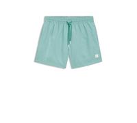 BOSS Mens Vibe Seasonal-Pattern Swim Shorts with Logo Label