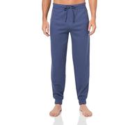 BOSS Men's Waffle Cotton Cuffed Sweatpants Pajama Bottom, Blue Corn, XXL