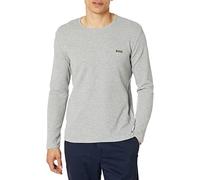 BOSS Men's Waffle Long Sleeve Shirt, Wet Cement Grey, S
