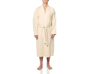 BOSS Men's Waffle Robe Bathrobe, Toasted Marshmellow, XXL