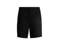 Men's BOSS Orange Waffle Mens Cotton Blend Waffle Structure Pyjama Shorts with Embroidered Logo - Black - Size: L