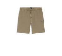 BOSS Mens Waffle Soft Texture Shorts Cotton Open Brown S