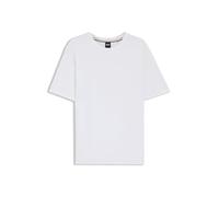 BOSS Mens Waffle T-Shirt Waffle-Structured Pyjama T-Shirt with Embroidered Logo