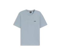 BOSS Waffle-structured pyjama T-shirt with embroidered logo - Style Waffle T-Shirt, 50535891 Light Blue XXL